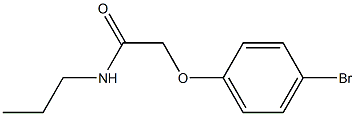 2-(4-bromophenoxy)-N-propylacetamide Struktur