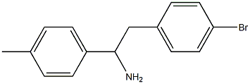 2-(4-bromophenyl)-1-(4-methylphenyl)ethanamine Struktur