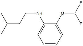 2-(difluoromethoxy)-N-(3-methylbutyl)aniline Struktur