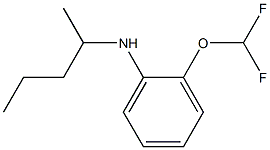 2-(difluoromethoxy)-N-(pentan-2-yl)aniline Struktur