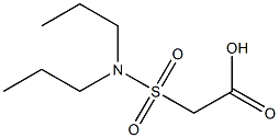 2-(dipropylsulfamoyl)acetic acid Struktur