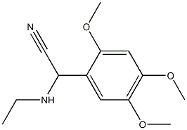 2-(ethylamino)-2-(2,4,5-trimethoxyphenyl)acetonitrile Struktur