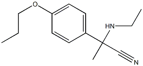 2-(ethylamino)-2-(4-propoxyphenyl)propanenitrile Struktur