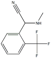 2-(methylamino)-2-[2-(trifluoromethyl)phenyl]acetonitrile Struktur