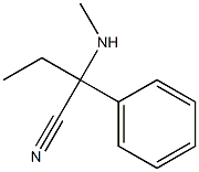 2-(methylamino)-2-phenylbutanenitrile Struktur