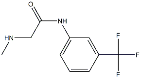 2-(methylamino)-N-[3-(trifluoromethyl)phenyl]acetamide Struktur