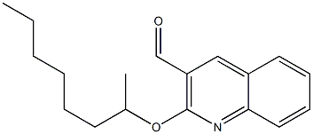 2-(octan-2-yloxy)quinoline-3-carbaldehyde Struktur