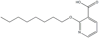 2-(octyloxy)pyridine-3-carboxylic acid Struktur