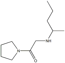 2-(pentan-2-ylamino)-1-(pyrrolidin-1-yl)ethan-1-one Struktur