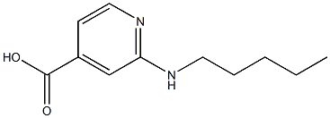 2-(pentylamino)pyridine-4-carboxylic acid Struktur