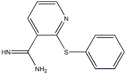 2-(phenylsulfanyl)pyridine-3-carboximidamide Struktur