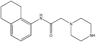 2-(piperazin-1-yl)-N-(5,6,7,8-tetrahydronaphthalen-1-yl)acetamide Struktur