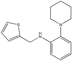 2-(piperidin-1-yl)-N-(thiophen-2-ylmethyl)aniline Struktur