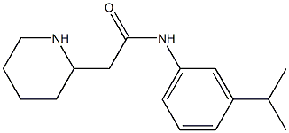 2-(piperidin-2-yl)-N-[3-(propan-2-yl)phenyl]acetamide Struktur