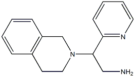 2-(pyridin-2-yl)-2-(1,2,3,4-tetrahydroisoquinolin-2-yl)ethan-1-amine Struktur