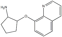 2-(quinolin-8-yloxy)cyclopentan-1-amine Struktur