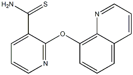 2-(quinolin-8-yloxy)pyridine-3-carbothioamide Struktur