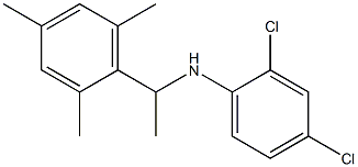 2,4-dichloro-N-[1-(2,4,6-trimethylphenyl)ethyl]aniline Struktur