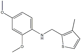 2,4-dimethoxy-N-[(3-methylthiophen-2-yl)methyl]aniline Struktur