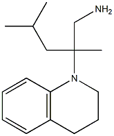 2,4-dimethyl-2-(1,2,3,4-tetrahydroquinolin-1-yl)pentan-1-amine Struktur