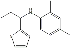 2,4-dimethyl-N-[1-(thiophen-2-yl)propyl]aniline Struktur