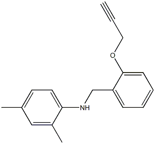 2,4-dimethyl-N-{[2-(prop-2-yn-1-yloxy)phenyl]methyl}aniline Struktur