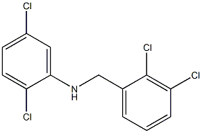 2,5-dichloro-N-[(2,3-dichlorophenyl)methyl]aniline Struktur