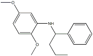 2,5-dimethoxy-N-(1-phenylbutyl)aniline Struktur