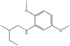 2,5-dimethoxy-N-(2-methylbutyl)aniline Struktur