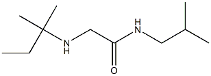 2-[(2-methylbutan-2-yl)amino]-N-(2-methylpropyl)acetamide Struktur