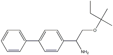 2-[(2-methylbutan-2-yl)oxy]-1-(4-phenylphenyl)ethan-1-amine Struktur