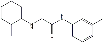 2-[(2-methylcyclohexyl)amino]-N-(3-methylphenyl)acetamide Struktur