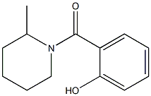 2-[(2-methylpiperidin-1-yl)carbonyl]phenol Struktur