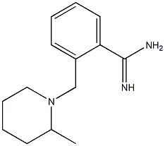 2-[(2-methylpiperidin-1-yl)methyl]benzenecarboximidamide Struktur