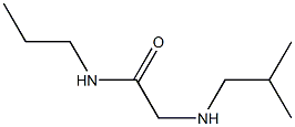 2-[(2-methylpropyl)amino]-N-propylacetamide Struktur