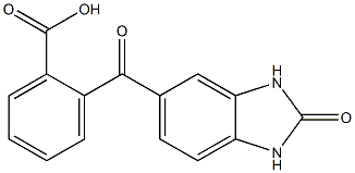 2-[(2-oxo-2,3-dihydro-1H-1,3-benzodiazol-5-yl)carbonyl]benzoic acid Struktur