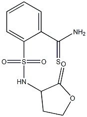 2-[(2-oxooxolan-3-yl)sulfamoyl]benzene-1-carbothioamide Struktur