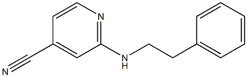 2-[(2-phenylethyl)amino]isonicotinonitrile Struktur