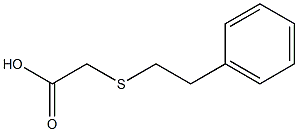 2-[(2-phenylethyl)sulfanyl]acetic acid Struktur