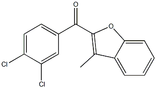 2-[(3,4-dichlorophenyl)carbonyl]-3-methyl-1-benzofuran Struktur