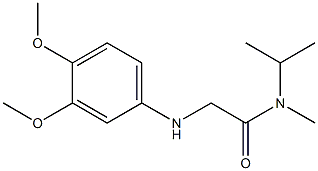 2-[(3,4-dimethoxyphenyl)amino]-N-methyl-N-(propan-2-yl)acetamide Struktur