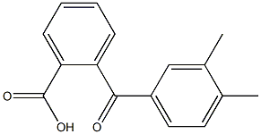 2-[(3,4-dimethylphenyl)carbonyl]benzoic acid Struktur