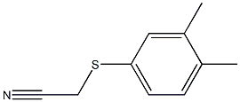 2-[(3,4-dimethylphenyl)sulfanyl]acetonitrile Struktur