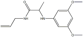 2-[(3,5-dimethoxyphenyl)amino]-N-(prop-2-en-1-yl)propanamide Struktur