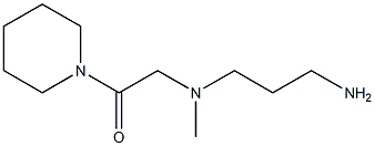 2-[(3-aminopropyl)(methyl)amino]-1-(piperidin-1-yl)ethan-1-one Struktur