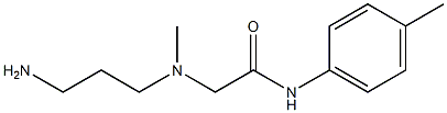 2-[(3-aminopropyl)(methyl)amino]-N-(4-methylphenyl)acetamide Struktur