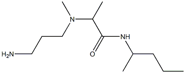 2-[(3-aminopropyl)(methyl)amino]-N-(pentan-2-yl)propanamide Struktur