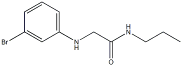 2-[(3-bromophenyl)amino]-N-propylacetamide Struktur