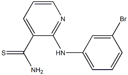 2-[(3-bromophenyl)amino]pyridine-3-carbothioamide Struktur