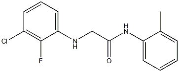 2-[(3-chloro-2-fluorophenyl)amino]-N-(2-methylphenyl)acetamide Struktur